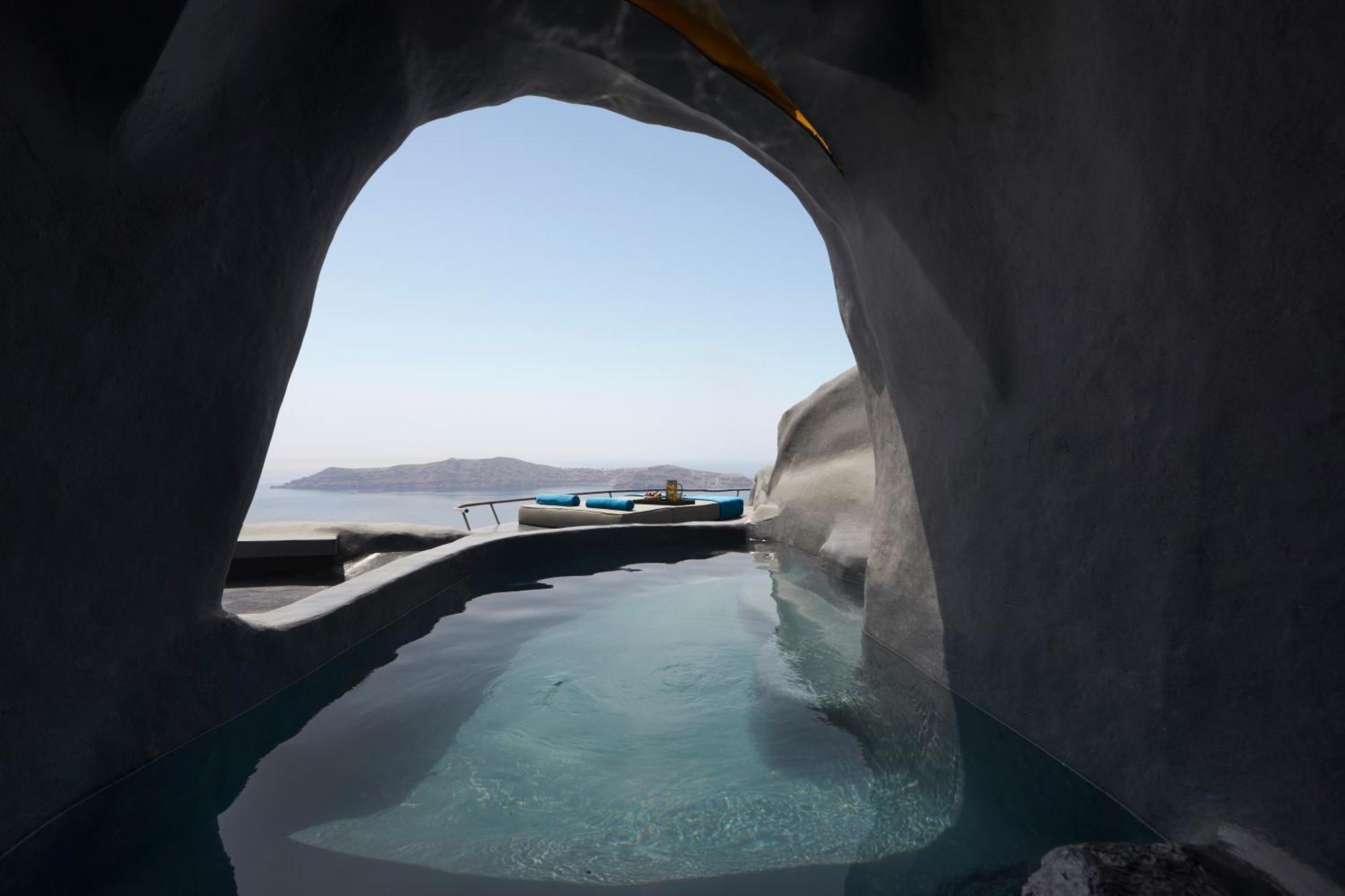 Junior Suite con Vista Tramonto e Piscina Riscaldata in Grotta